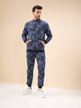 Status Quo Men's Printed Regular Fit Tracksuit with Jacket Kangaroo Pockets and Joggers